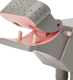 Pyntefigurer*Kay Bojesen Træfigur - Flodhest - 19 cm - Grå