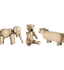 Pyntefigurer*Kay Bojesen Træfigurer - Sampak Liliput - 3 pak - Eg