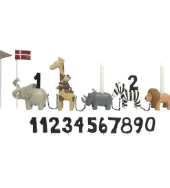 Kids by Friis Fødselsdagstog - 45 cm - Safaridyr