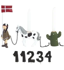 Fødselsdagstoge*Kids by Friis Fødselsdagstog - Indianerpige m. 11 Tal