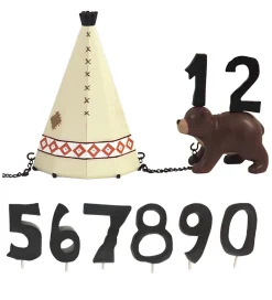Fødselsdagstoge*Kids by Friis Fødselsdagstog - Indianerpige m. 11 Tal