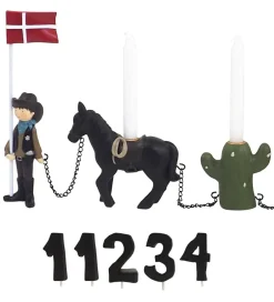 Kids by Friis Fødselsdagstog - Cowboy m. 11 Tal