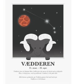 Kids by Friis Plakat - Stjernetegn - Vædderen