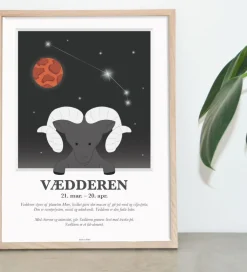Kids by Friis Plakat - Stjernetegn - Vædderen