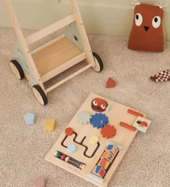 Gåvogne*Kids Concept Gåvogn - Edvin - Træ/Blå