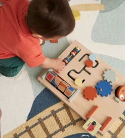 Gåvogne*Kids Concept Gåvogn - Edvin - Træ/Blå