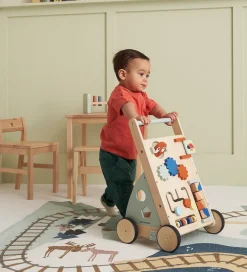 Gåvogne*Kids Concept Gåvogn - Edvin - Træ/Blå