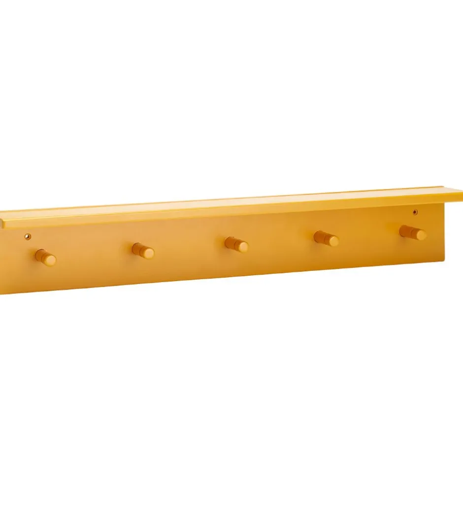 Hylder*Kids Concept Hylde m. Knager - 60x10 cm - Træ - Mango