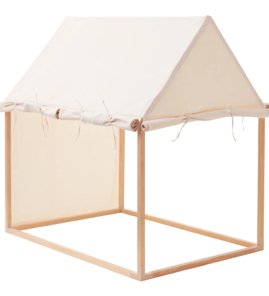 Legetelte|Legetelte*Kids Concept Legetelt - Hus - 110x84 cm - Naturhvid