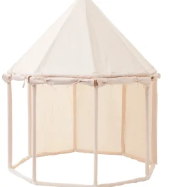 Kids Concept Legetelt - Pavillon - 122x142 cm - Naturhvid