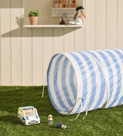 Motorisk Legetøj*Kids Concept Legetunnel - 180 cm - Blå Striber
