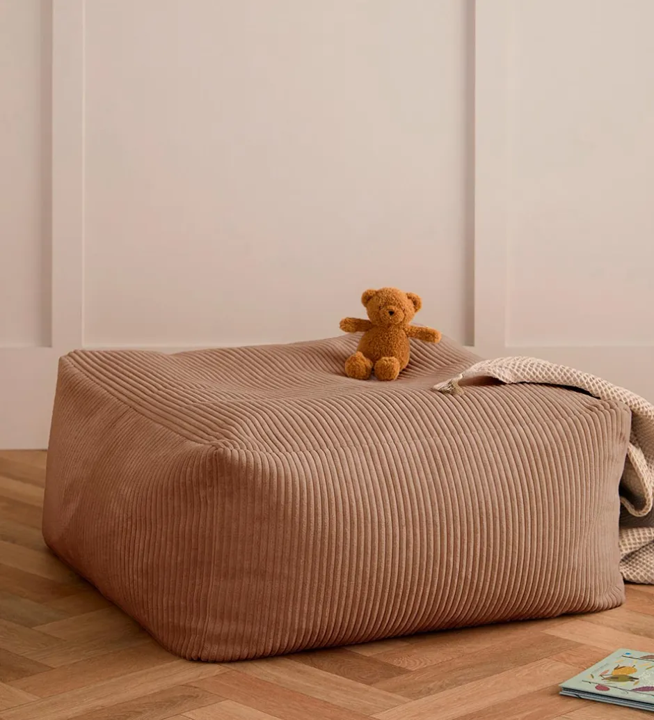 Puffer*Kids Concept Puf - 85x85x34 cm - Fløjl - Brun