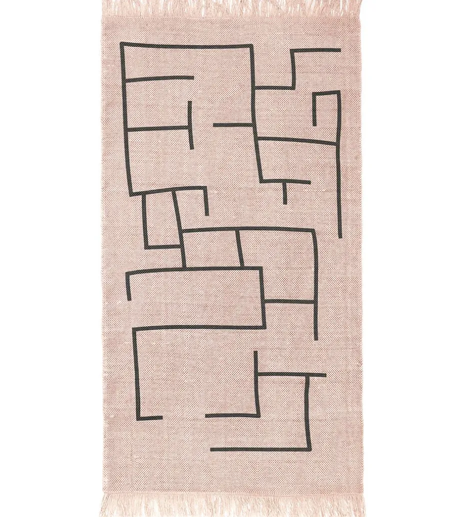 Legetæpper Og Legegulve*Kids Concept Tæppe - Geometrisk - Rosa