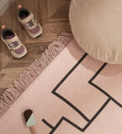 Legetæpper Og Legegulve*Kids Concept Tæppe - Geometrisk - Rosa