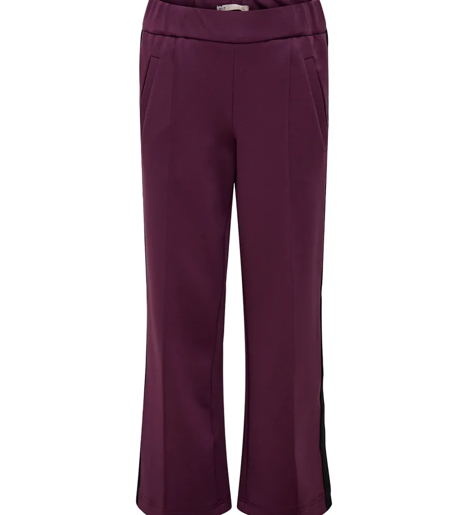 Kids Only Bukser - KogWarm - Mauve Wine/Panel White/Blac
