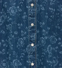 Børn Kids Only Denimjakke - KogGrace - Medium Blue Denim/Rose