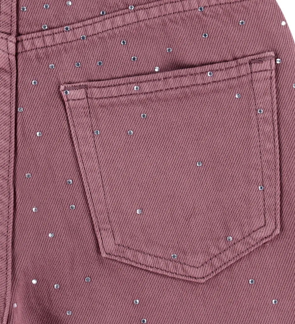 Børn Kids Only Jeans - KogCobain - Rose Brown/Rhinestones