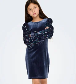 Børn Kids Only Kjole - KogConfidence - Velour/Palietter - Naval Acade