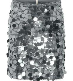 Nederdele*Kids Only Nederdel - KogJadel - Silver/w. Silver Sequins