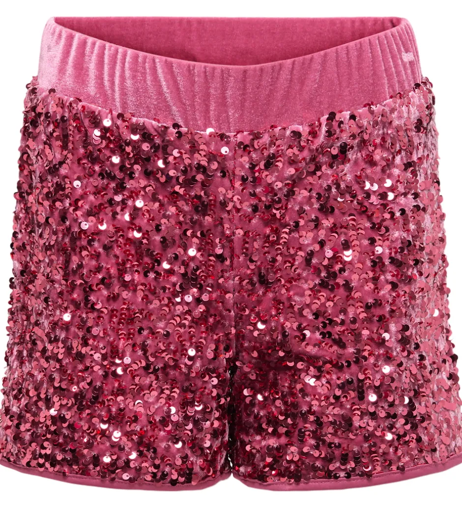 Børn Kids Only Shorts - KogConfidence - Rose Wine m. Palietter