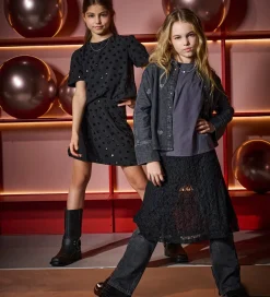 Børn Kids Only Skjorte - KogGrace - Washed Black/ Heart Embroide