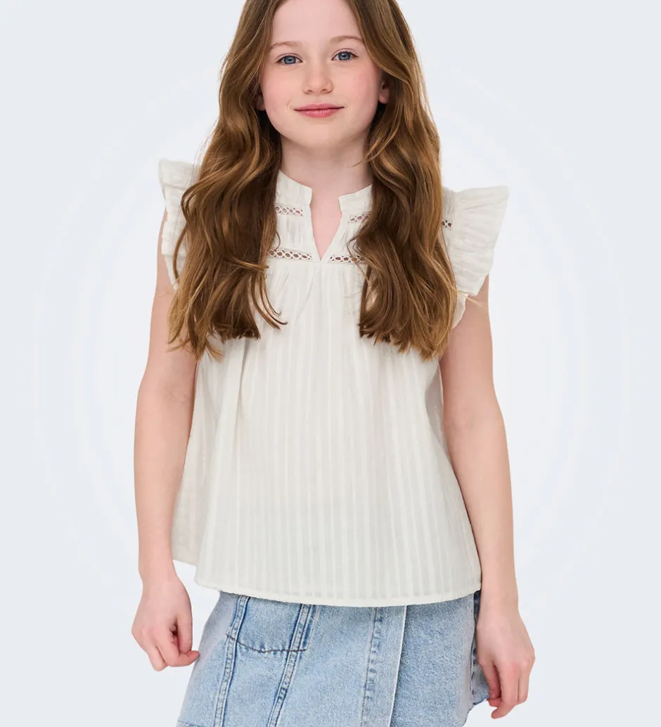 Børn Kids Only Top - KogCamille - Cloud Dancer