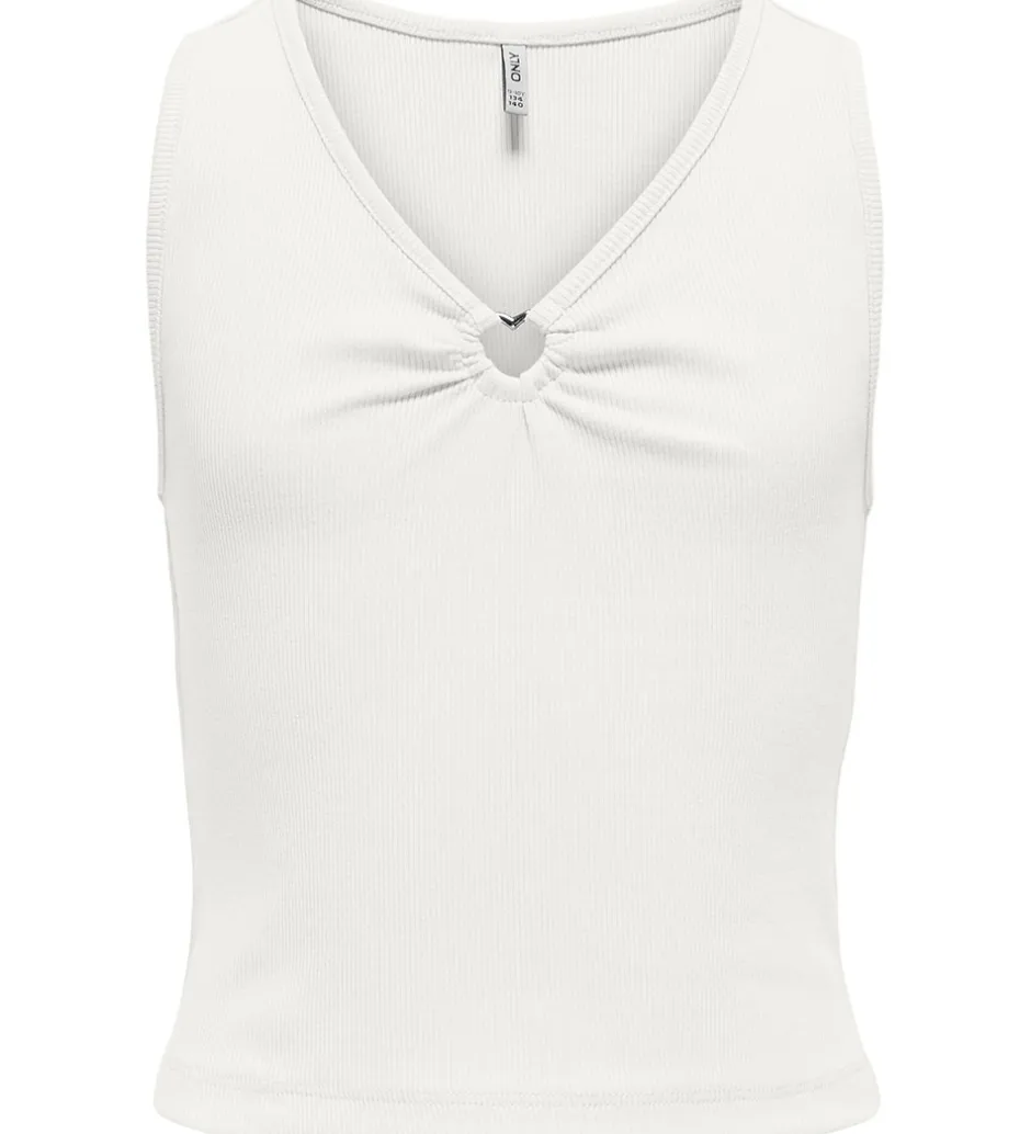 Børn Kids Only Top - KogNessa - Rib - Cloud Dancer