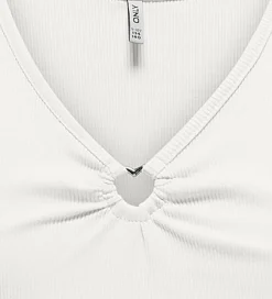 Børn Kids Only Top - KogNessa - Rib - Cloud Dancer