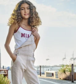 Toppe*Kids Only Top - Rib - KonVikka - Bright White/Ruby Wine + Print