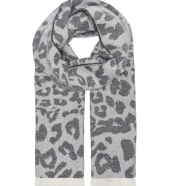 Børn Kids Only Tørklæde - 170 cm - Strik - KogBrina - Sort m. Leopard