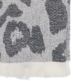 Børn Kids Only Tørklæde - 170 cm - Strik - KogBrina - Sort m. Leopard