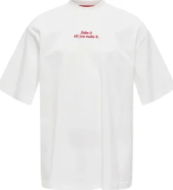 Børn Kids Only T-shirt - KogBabette - Cloud Dancer/Croissant