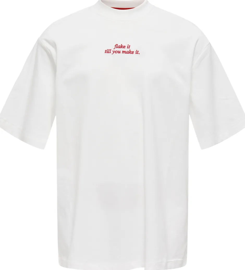 Børn Kids Only T-shirt - KogBabette - Cloud Dancer/Croissant
