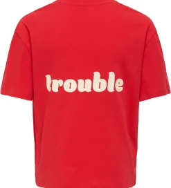 Børn Kids Only T-shirt - KogEllie - High Risk Red/Trouble