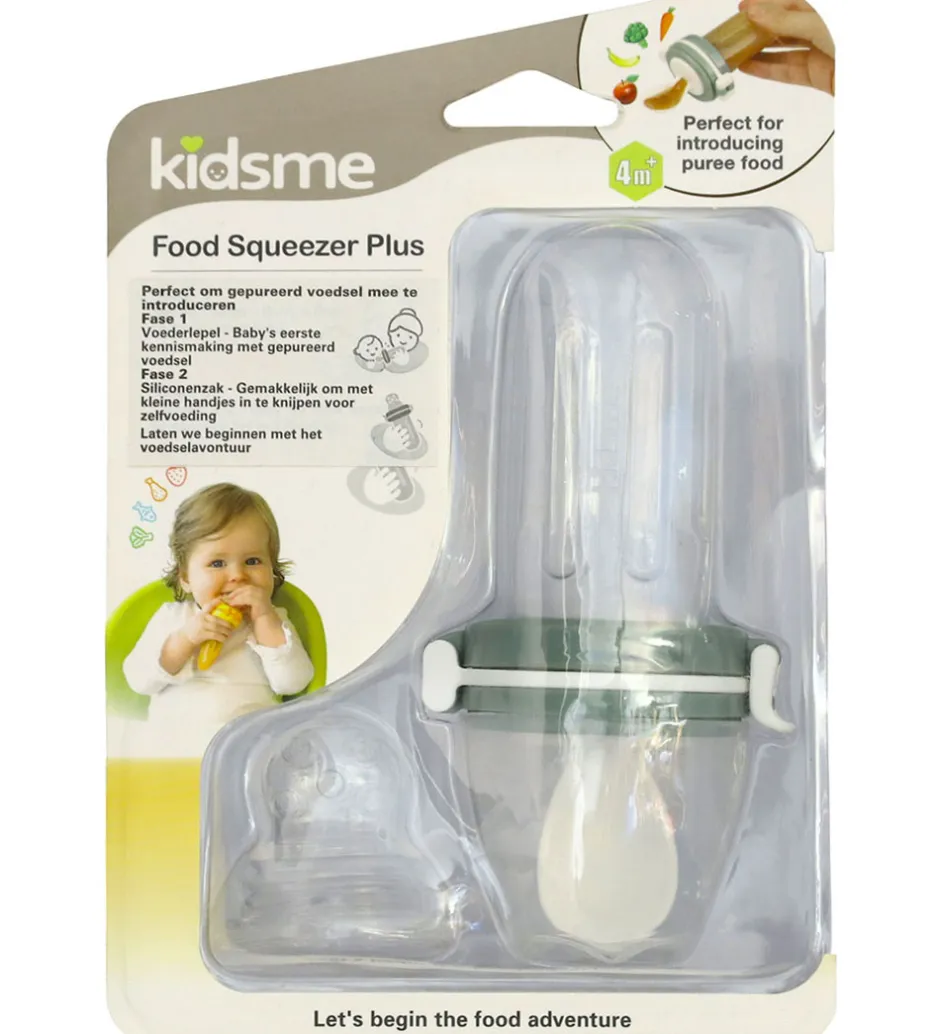 Spisetid*KidsMe Food Squeezer Plus - Olive