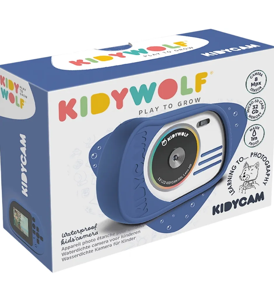 Børnekamera*Kidywolf Kamera - Kidycam - Blå