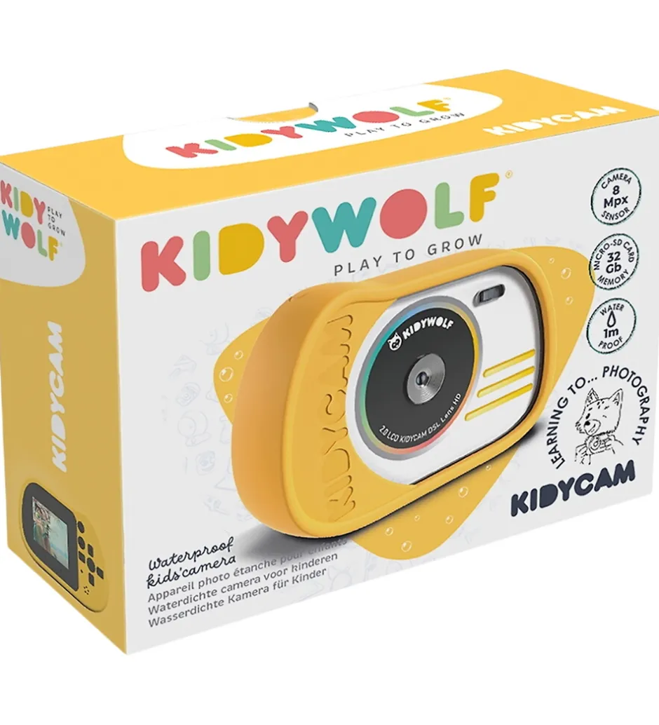 Børnekamera*Kidywolf Kamera - Kidycam - Gul