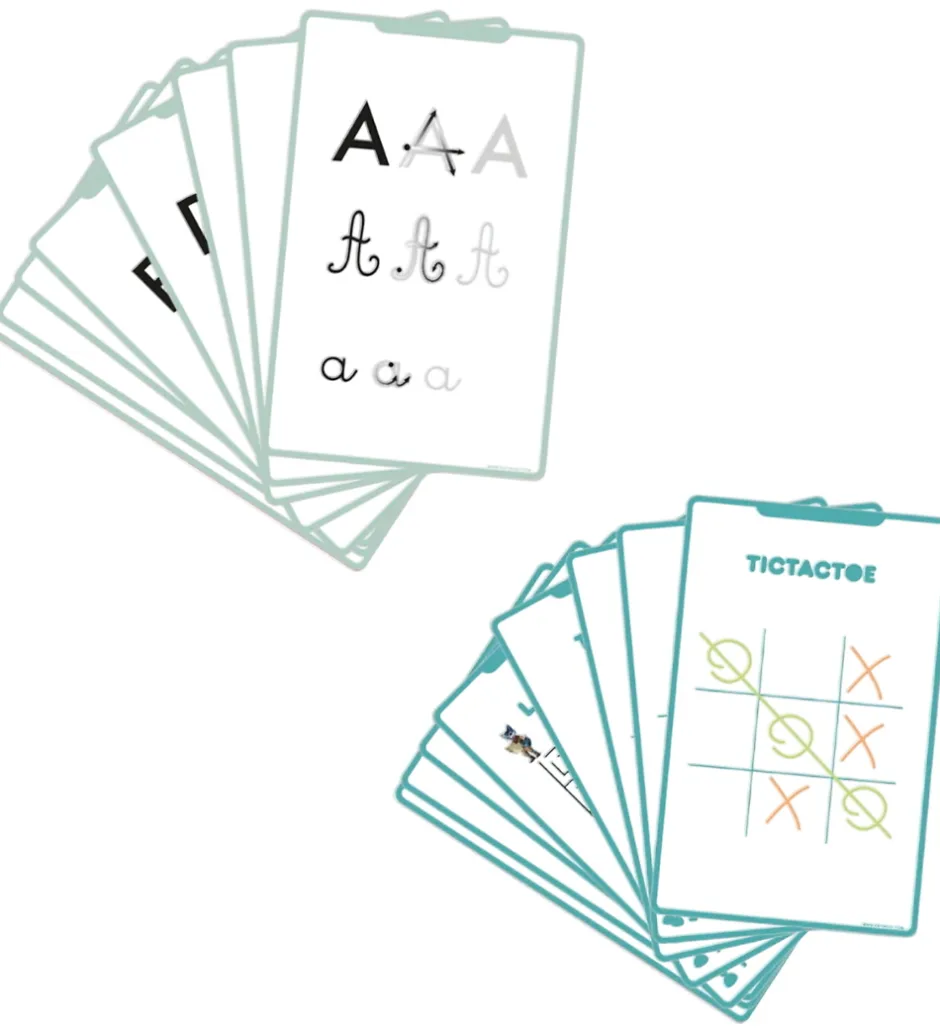 Kreasæt*Kidywolf Refill Tegnemotiver - 60 motiver - Games/Education