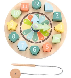 Trælegetøj*Kinder and Kids Legetøj - Træur - Sorting Clock