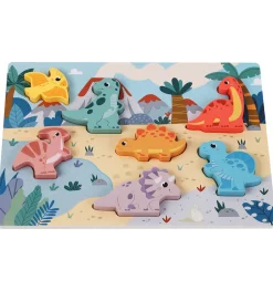 Trælegetøj*Kinder and Kids Puslespil - Træ - Dinosaur