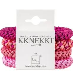 Hårelastikker*Kknekki Hårelastikker - 4-pak - Pink