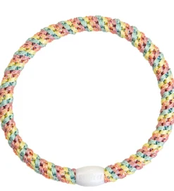 Hårelastikker*Kknekki Hårelastikker - 6-Pak - Slim - Pastel Glimmer/Lys Rosa G