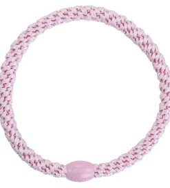 Hårelastikker*Kknekki Hårelastikker - 6-Pak - Slim - Pastel Glimmer/Lys Rosa G