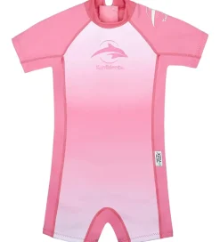 Badetøj*Konfidence Badeheldragt - UV50+ - E-Flex - Breton Pink