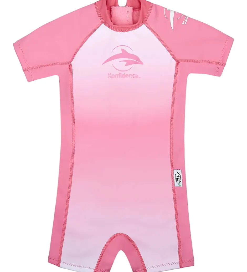 Badetøj*Konfidence Badeheldragt - UV50+ - E-Flex - Breton Pink