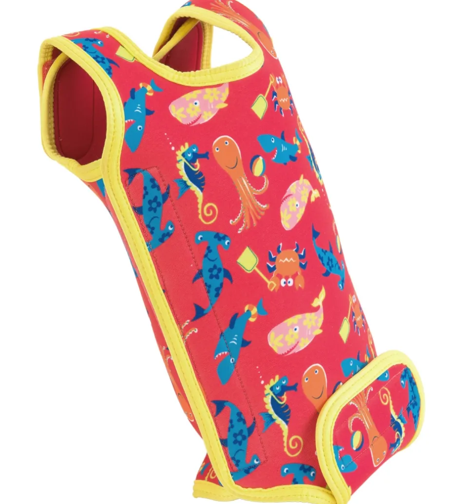 Våddragter*Konfidence Våddragt - BabyWarma - Sea Friends Pink/Yellow