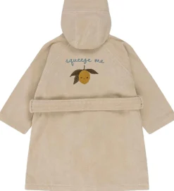 Børn Konges Sløjd Badekåbe m. Broderi - Terry - Lemon