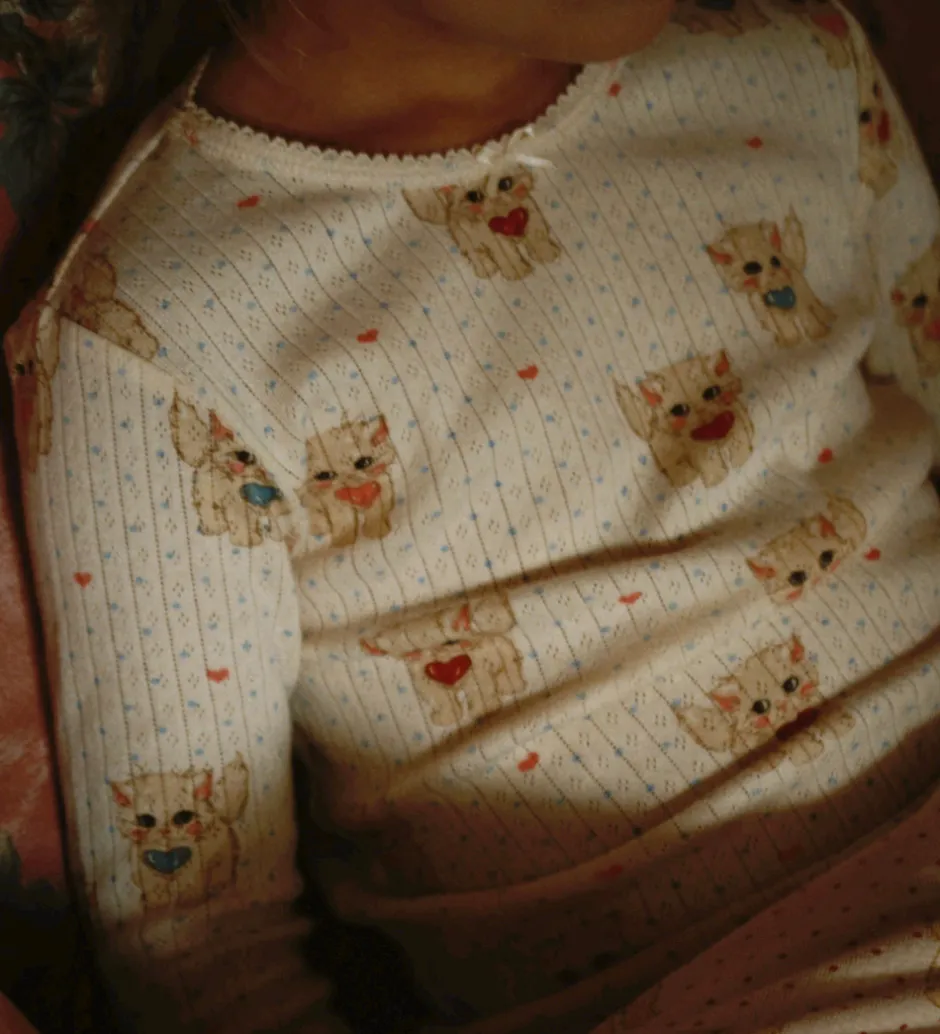 Børn Konges Sløjd Bluse - Minnie - Miao Amore m. Hulmønster