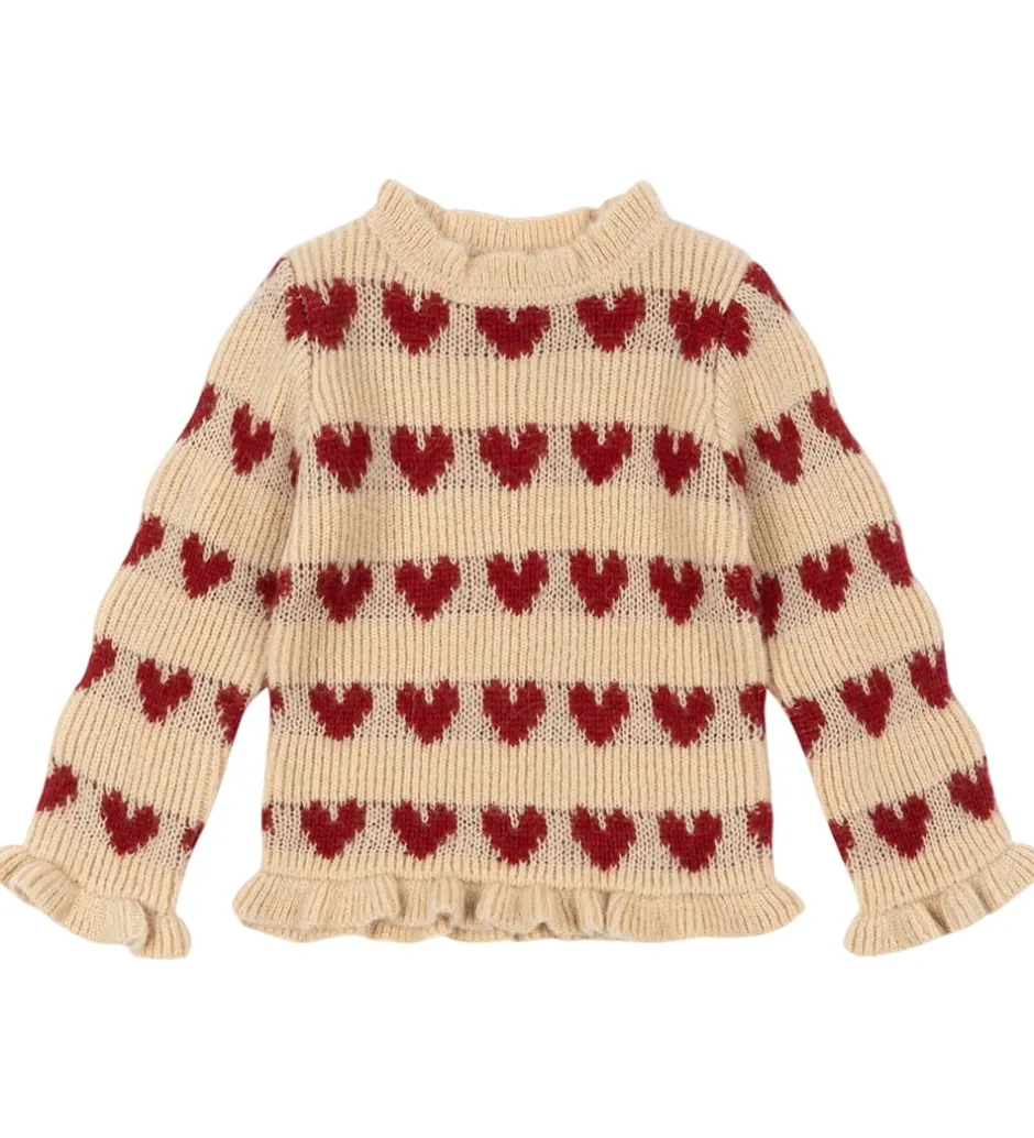 Børn Konges Sløjd Bluse - Uld - Strik - Laula - Heart