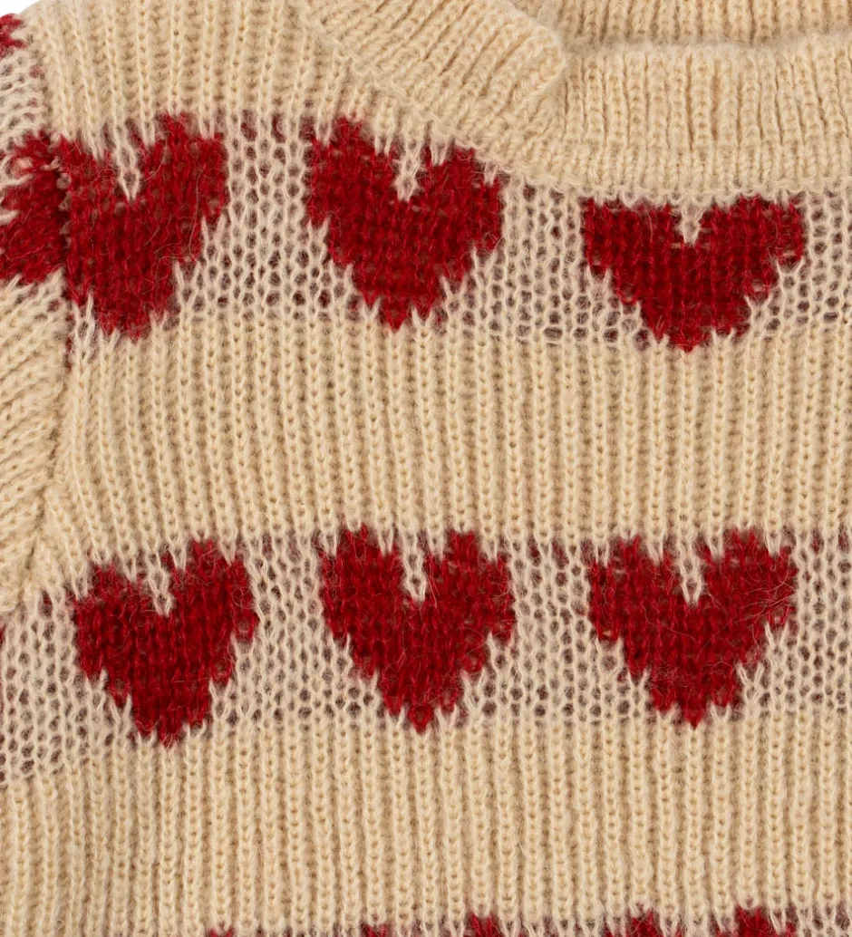 Børn Konges Sløjd Bluse - Uld - Strik - Laula - Heart